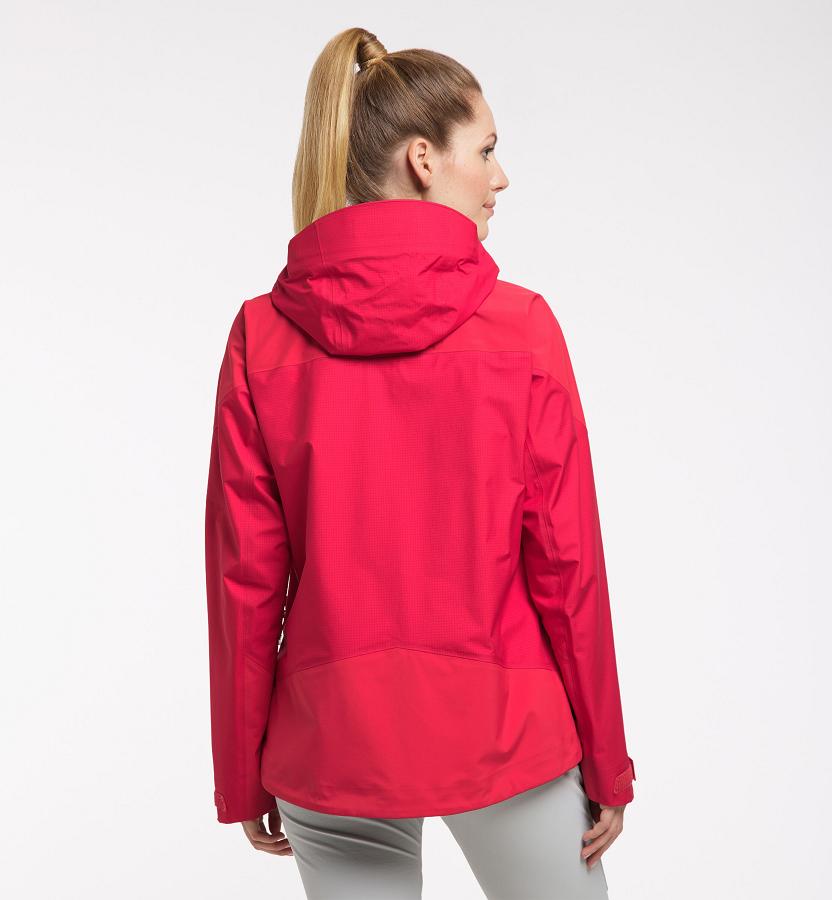 Haglöfs Womens Roc Spire GTX Ski Jacket Red New Zealand 58163RTWD